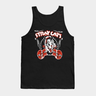 band cat and guitars music Tank Top